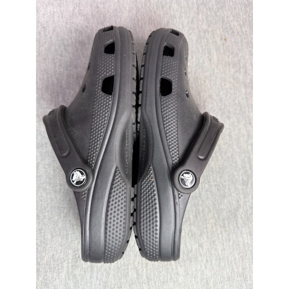 Crocs Classic Unisex Clogs Women's 8 Men's 6 Black Heel Strap Comfort Shoes - Picture 6 of 9